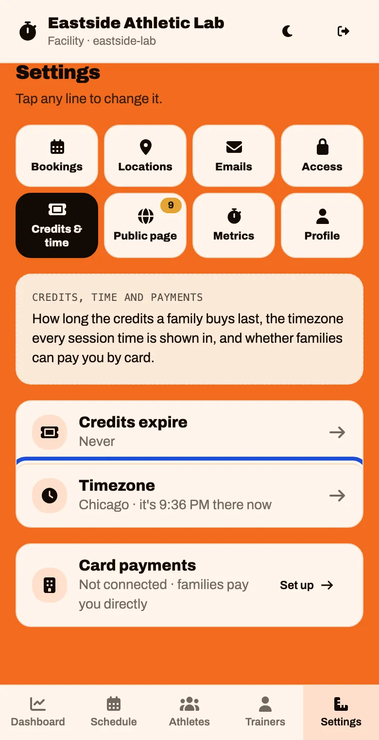 The Timezone line, showing Chicago and the time there now
